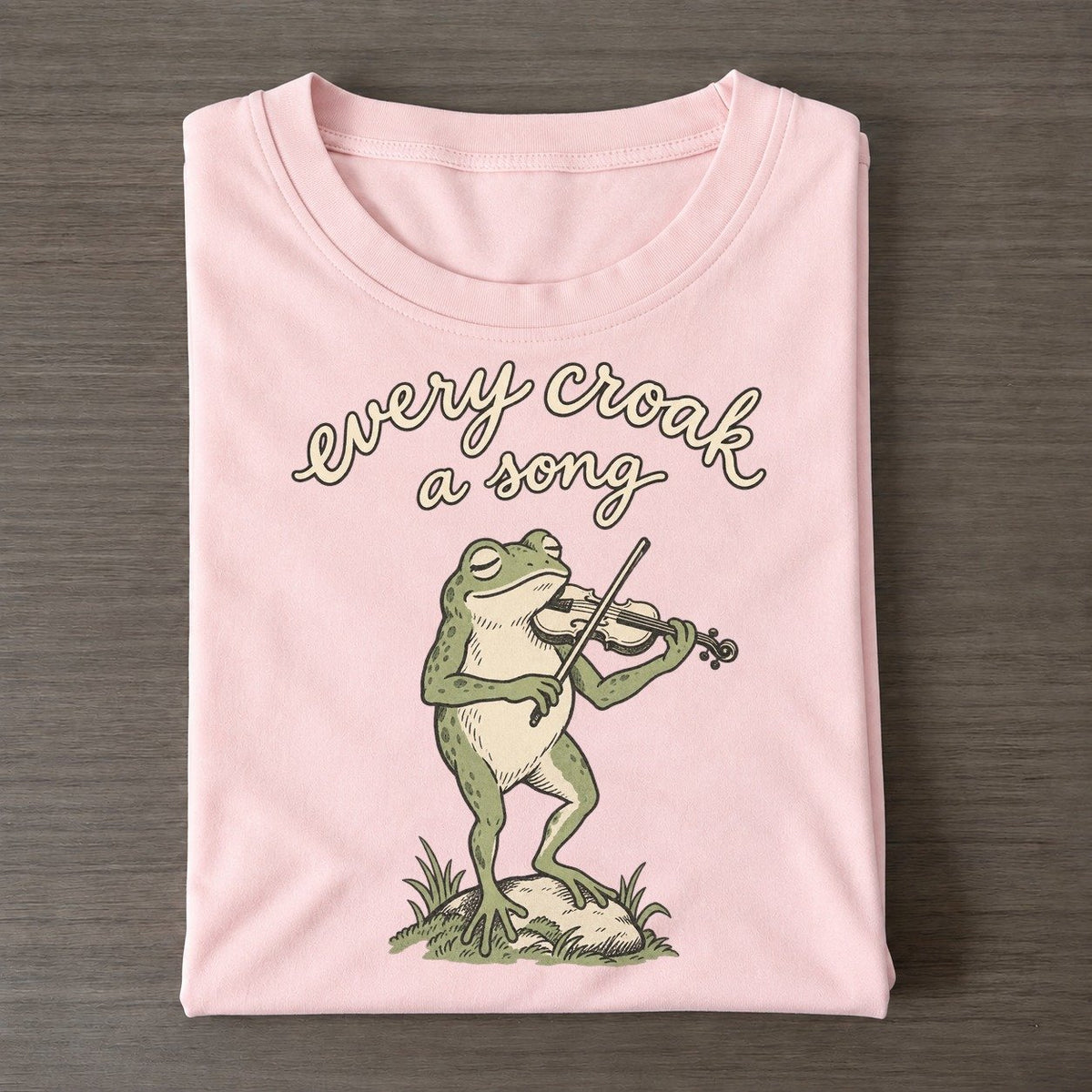 Fiddle By The Water Pond Folk Classic T-shirt – Pink