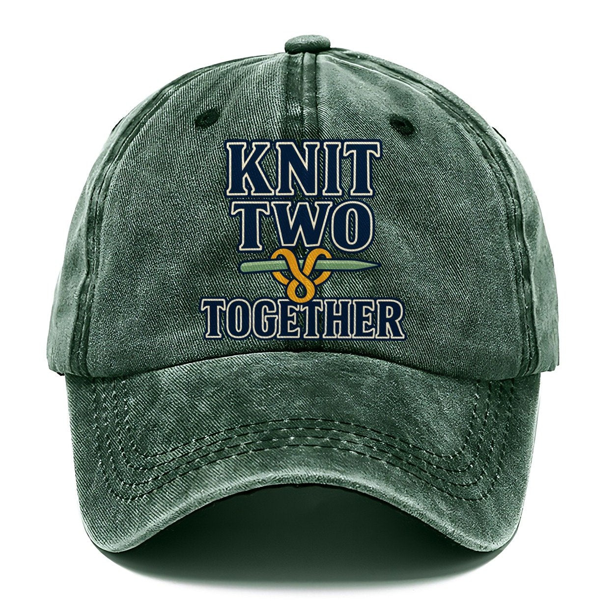 Knit Two Together Yarn Crafts Classic Cap – Forest Mist