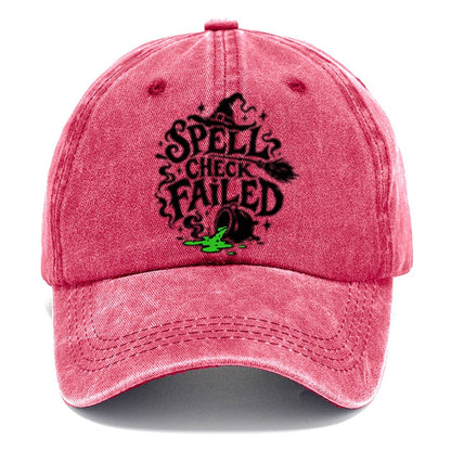 Spell Check Failed Slogan Witch Magic Classic Cap – Pomegranate Blush