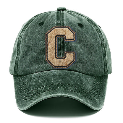 Varsity Chenille C Monogram Classic Cap – Forest Mist