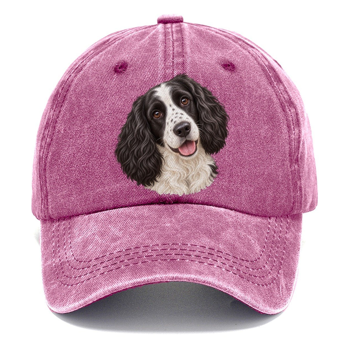 Springer Black And White Tilt Pastimes Companions Classic Cap – Dusty Rose