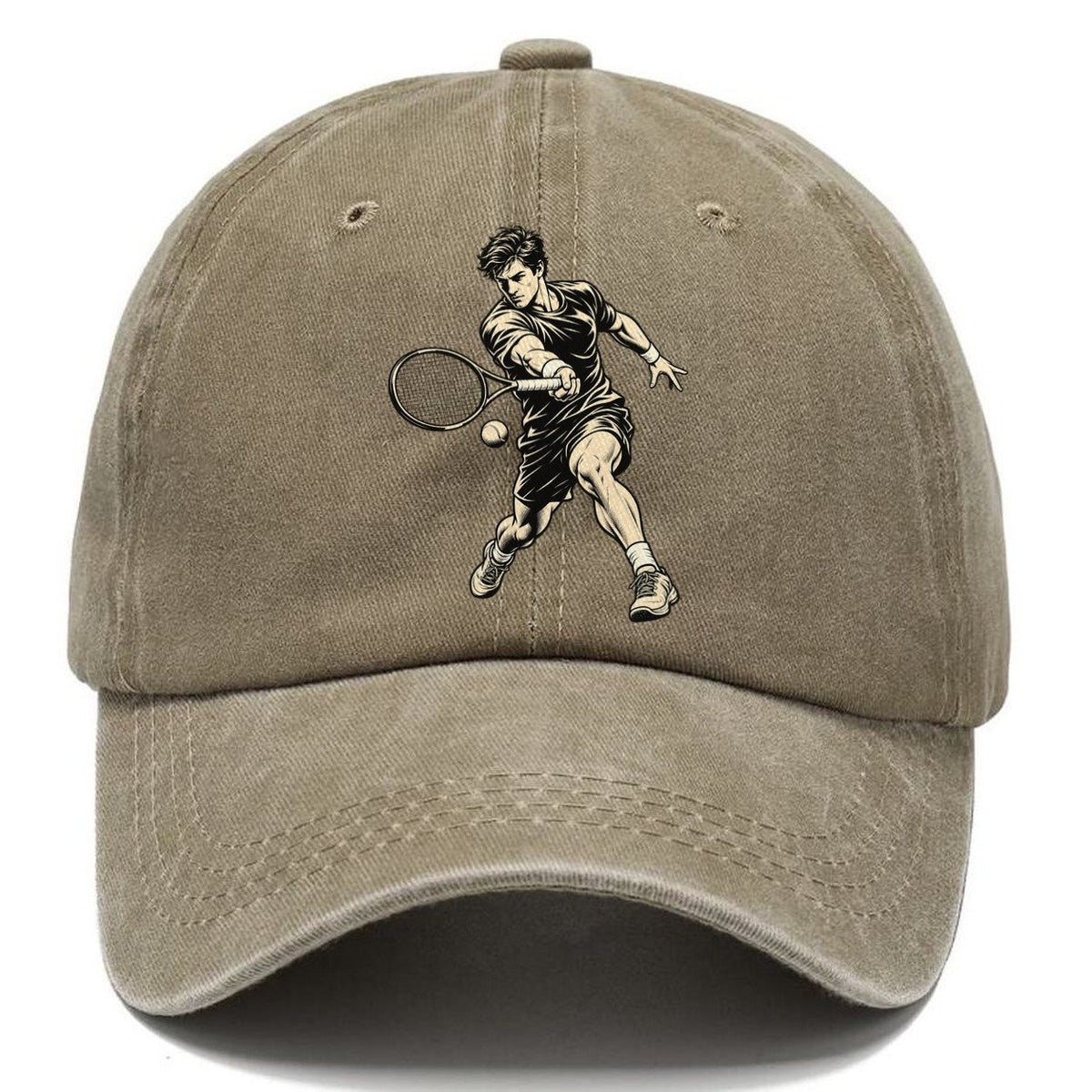Tennis Running Forehand Global Sports Ink Figures Classic Cap – Warm Sand