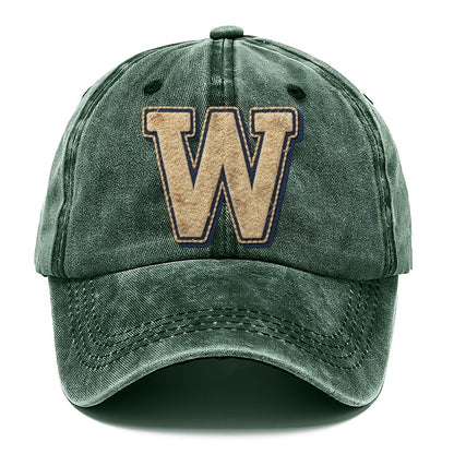 Varsity Chenille W Monogram Classic Cap – Forest Mist