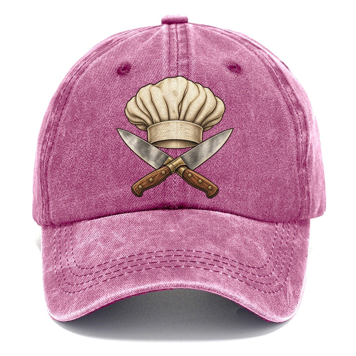 Chef Hat Crossed Knives Fan Favorites Classic Cap – Dusty Rose