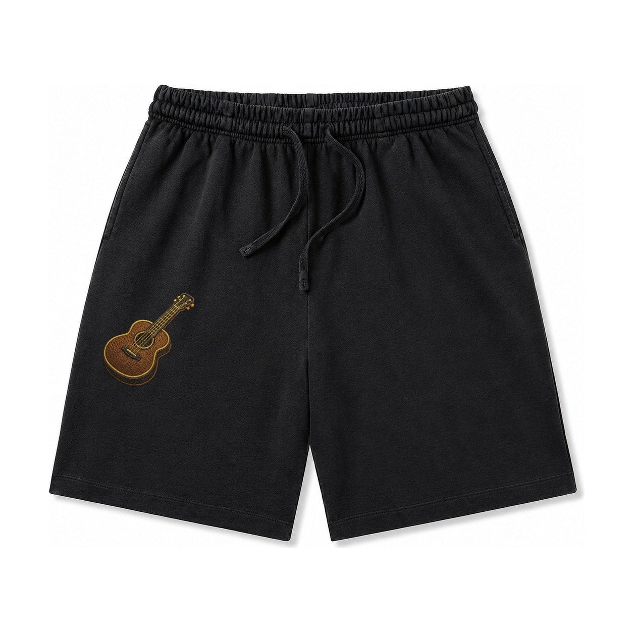 Vintage Guitar Classic Acoustic Guitar With Bronze Strings A Washed Shorts – Black