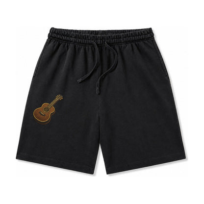 Vintage Guitar Classic Acoustic Guitar With Bronze Strings A Washed Shorts – Black