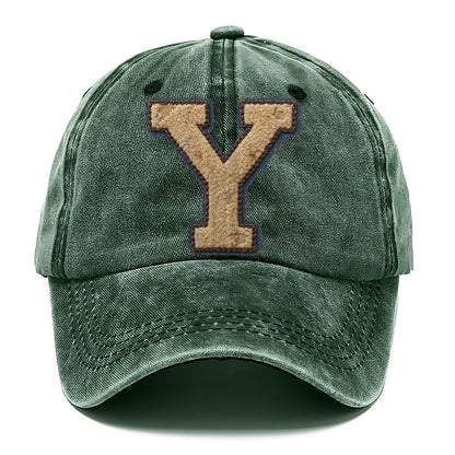 Varsity Chenille Y Monogram Classic Cap – Forest Mist