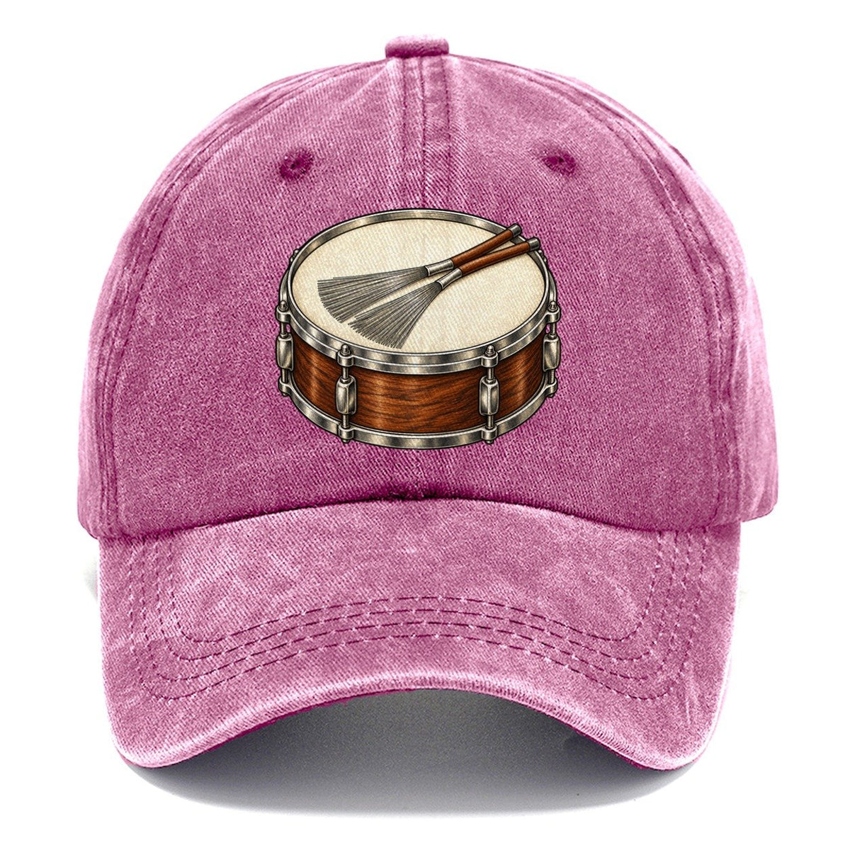 Snare With Resting Brushes Pastimes Companions Classic Cap – Dusty Rose