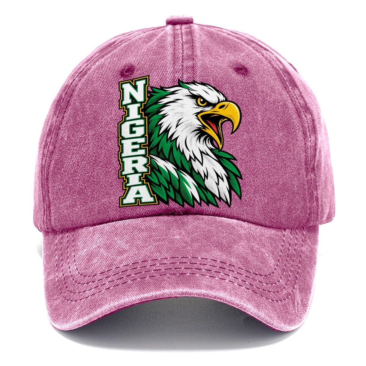 Nigeria Pop Art Badge Classic Cap – Dusty Rose