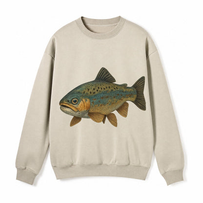 Trout Tales Headwear Fleece Sweatshirt – Light Khaki