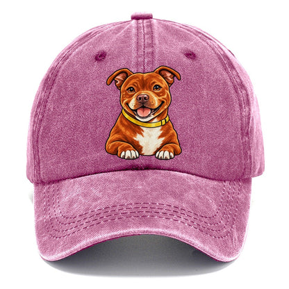 Red Staffy Classic Cap – Dusty Rose