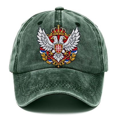 Serbia Heraldic Crest Country Logos Classic Cap – Forest Mist