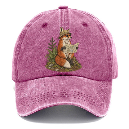 Fox Trail Map Slow Camp Club Classic Cap – Dusty Rose