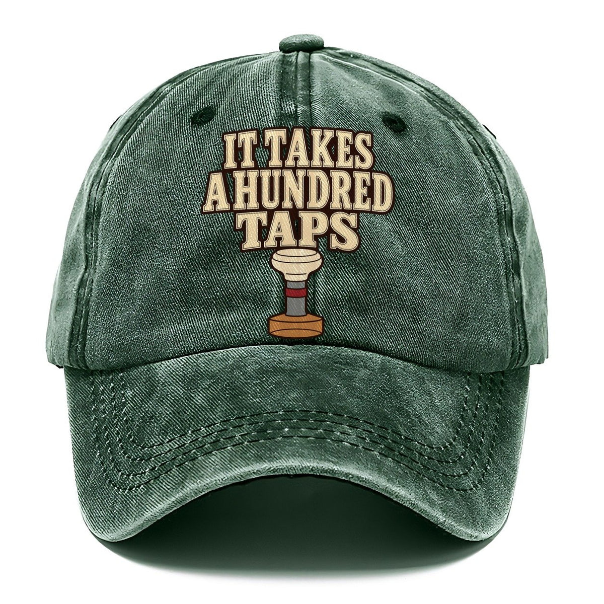 It Takes A Hundred Taps Leathercraft Classic Cap – Forest Mist