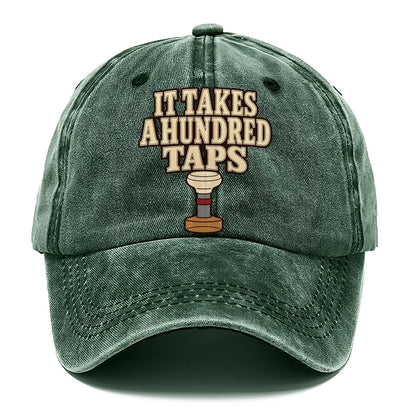 It Takes A Hundred Taps Leathercraft Classic Cap – Forest Mist