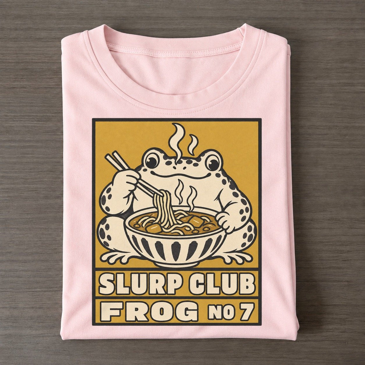 Frog Curry Slurp Club Classic T-shirt – Pink