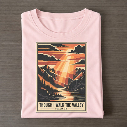 Though I Walk The Given Light Classic T-shirt – Pink