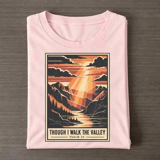 Though I Walk The Given Light Classic T-shirt – Pink