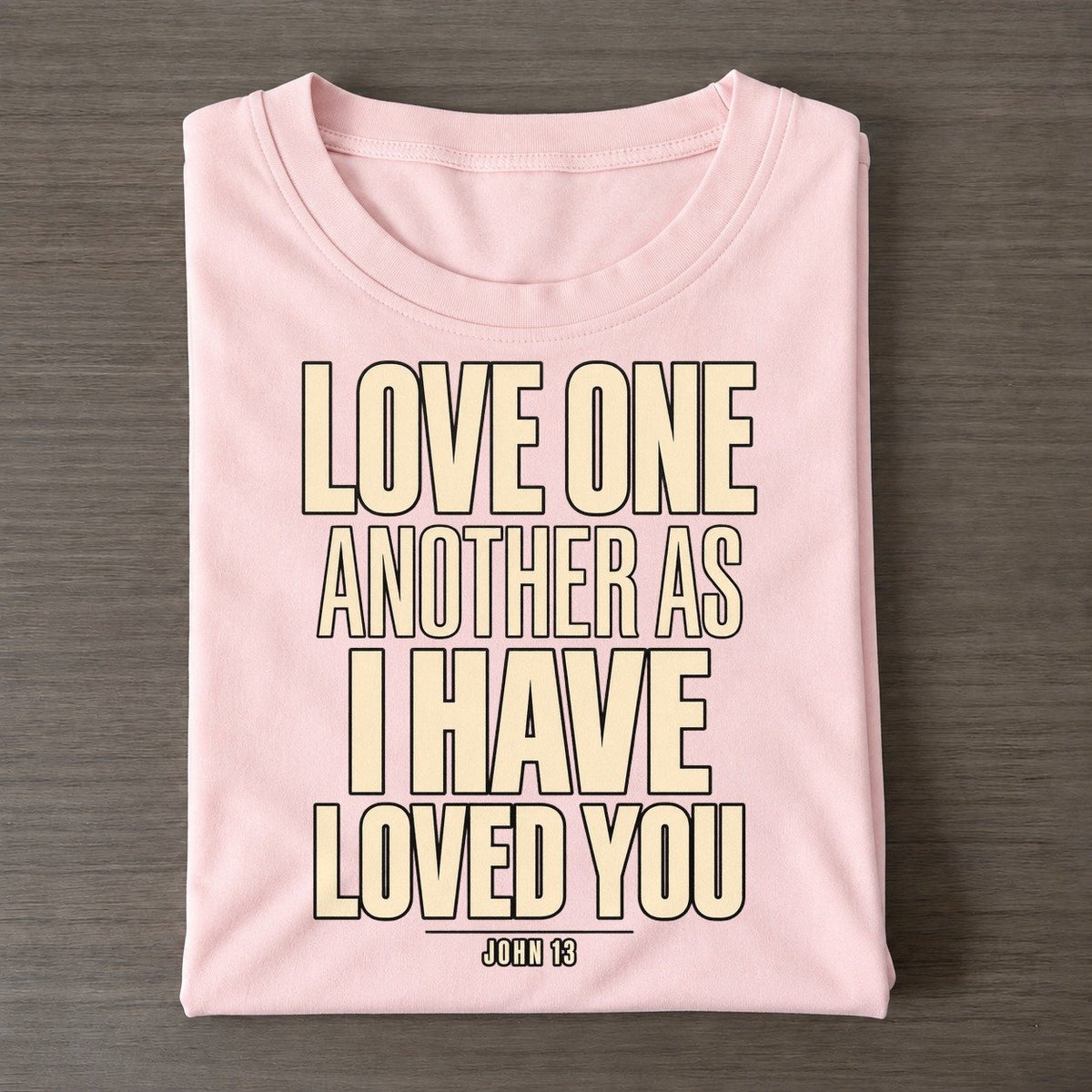 Love One Another As Plain Gospel Classic T-shirt – Pink