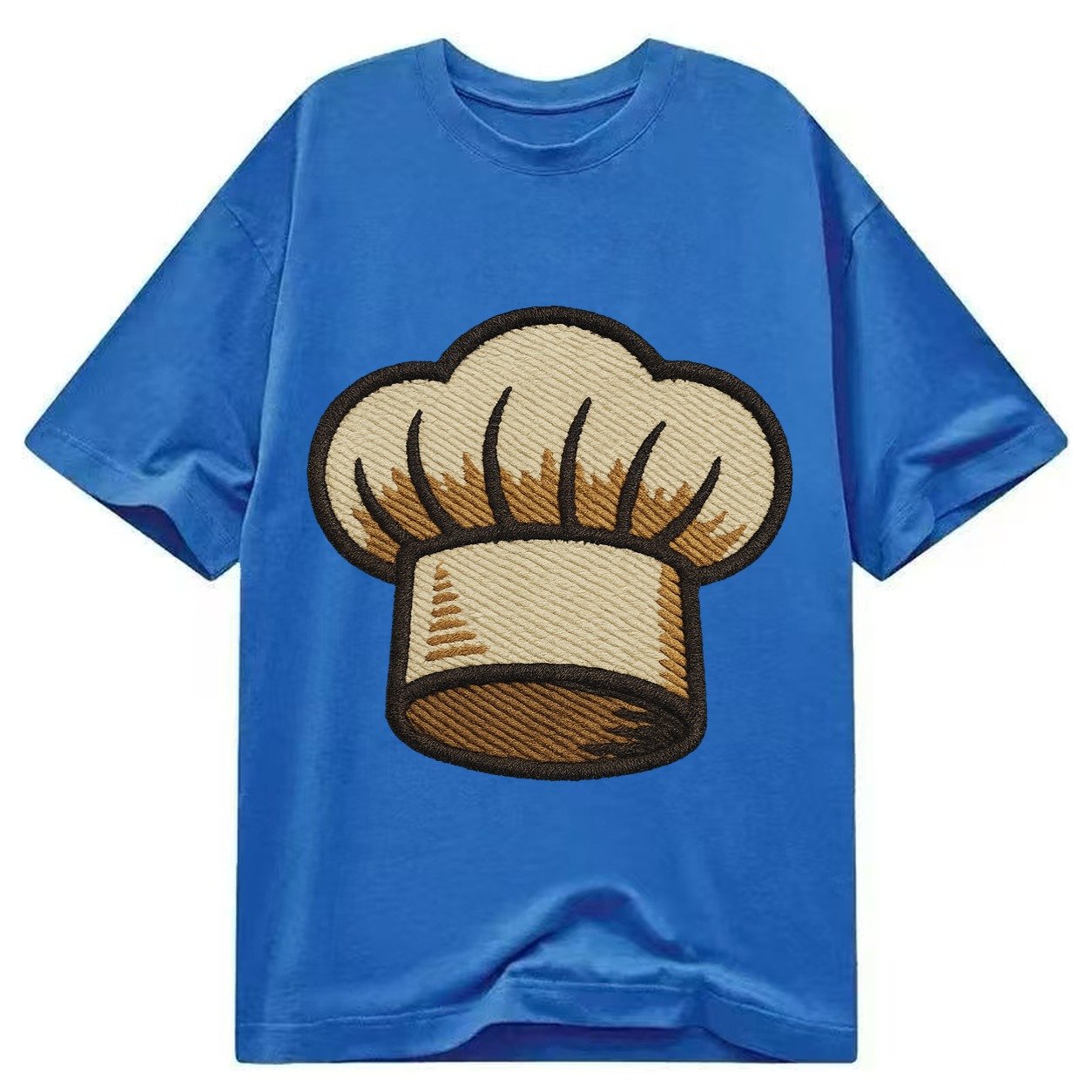 Chef Toque Pleats Embroidered 2a1da8 Classic T-shirt – Blue