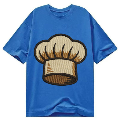 Chef Toque Pleats Embroidered 2a1da8 Classic T-shirt – Blue