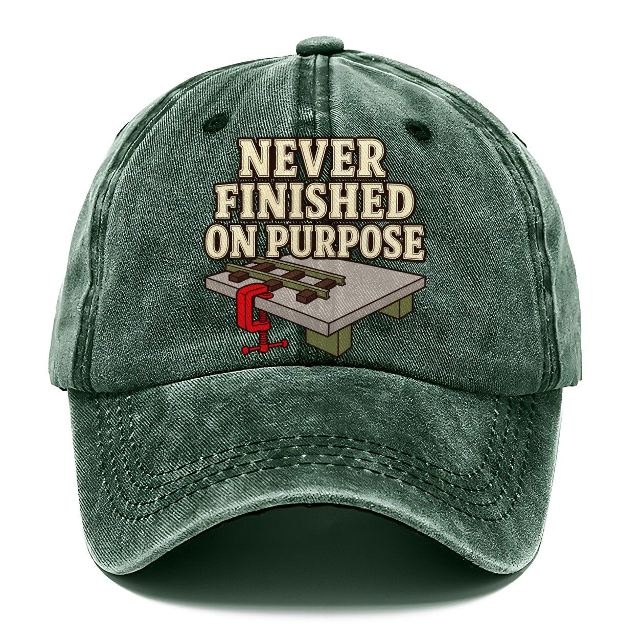 Never Finished On Purpose Model Railways Classic Cap – Forest Mist