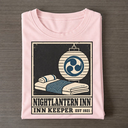 Nightlantern Inn Keeper Noren Trade Co Classic T-shirt – Pink