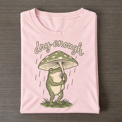 Mushroom Umbrella Pond Folk Classic T-shirt – Pink