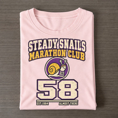 Snail Marathon Sunday Nobodies Classic T-shirt – Pink