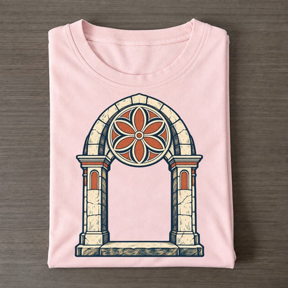 Threshold Arch Quiet Wards Heritage Classic T-shirt – Pink