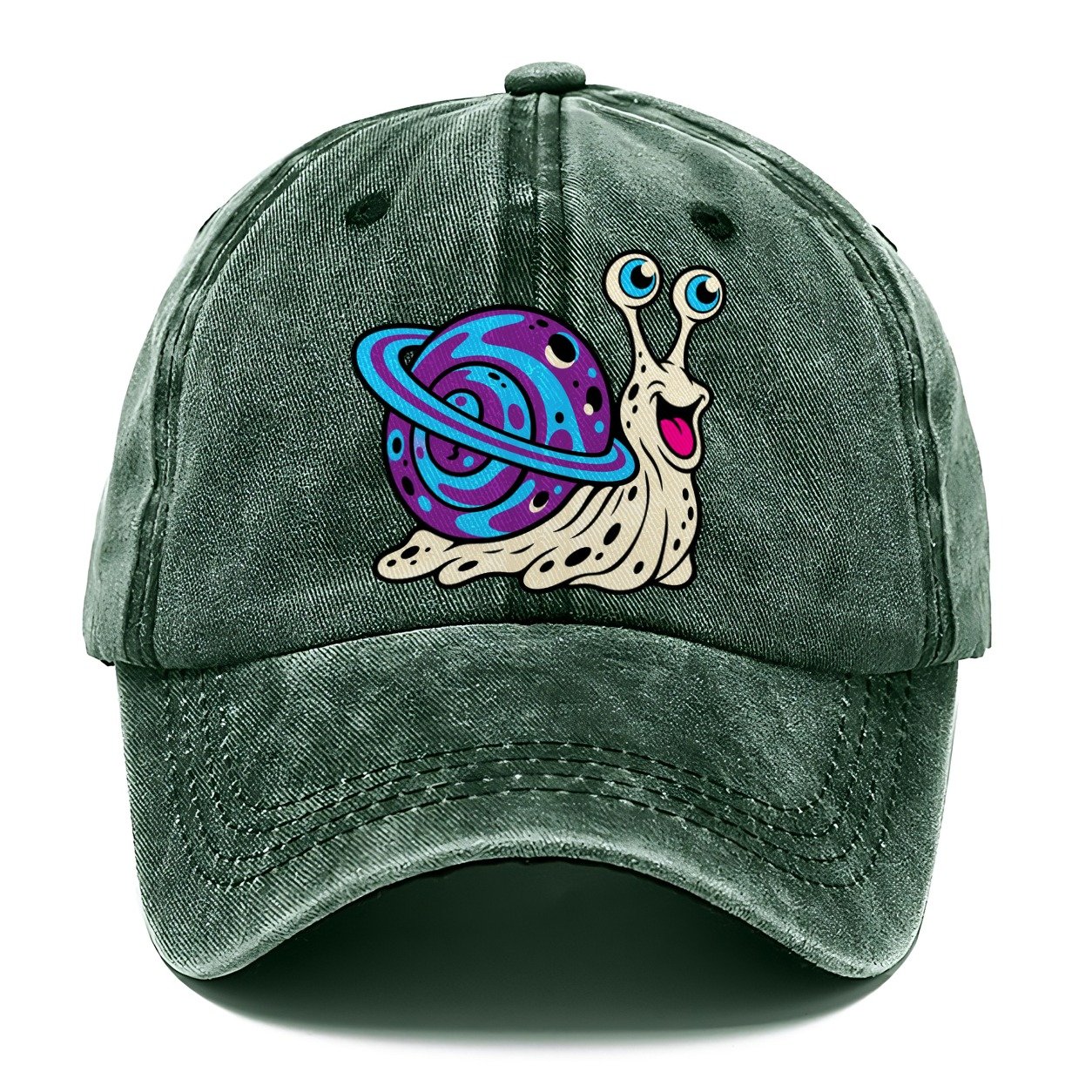 Snail Shell Planet Crazy Styles Classic Cap – Forest Mist