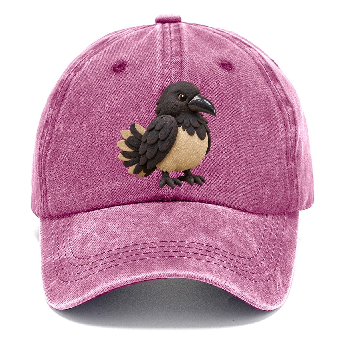 Raven Feather Tuck Classic Cap – Dusty Rose
