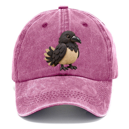 Raven Feather Tuck Classic Cap – Dusty Rose