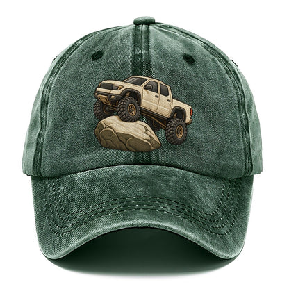 Lifted Pickup On A Boulder Off Roading And Overlanding Classic Cap – Forest Mist