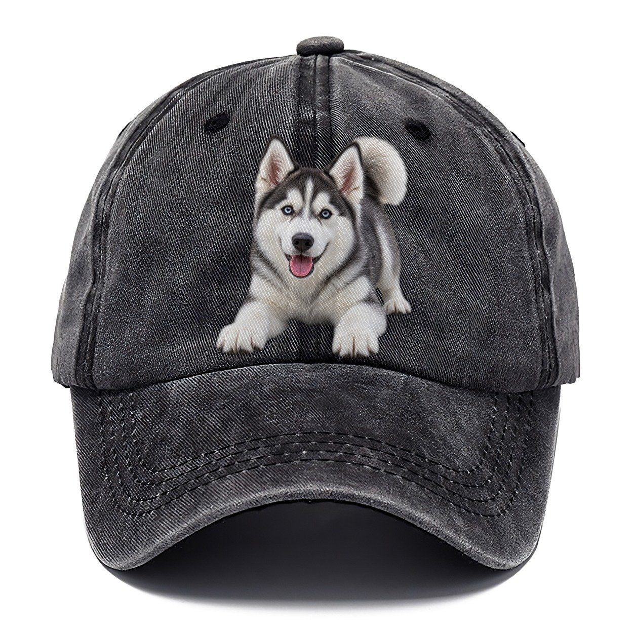 Siberian Husky Play Bow Top Breeds Classic Cap – Graphite