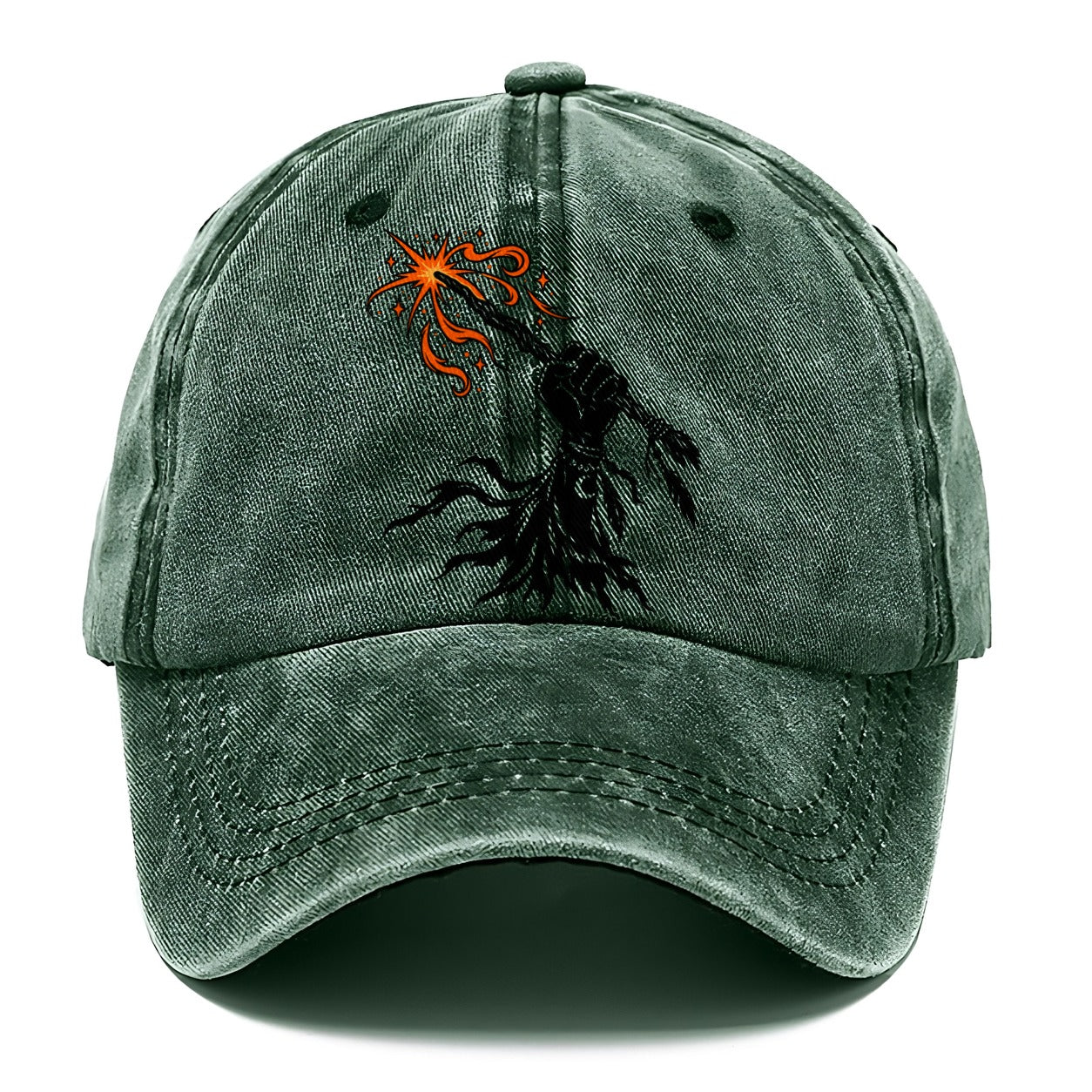 Witch Power Fist Witch Magic Classic Cap – Forest Mist