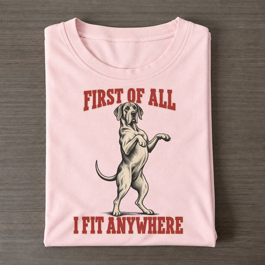 Great Dane Dog Declarations Classic T-shirt – Pink