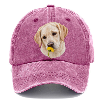 Cream Labrador Dandelion Pause Pastimes Companions Classic Cap – Dusty Rose