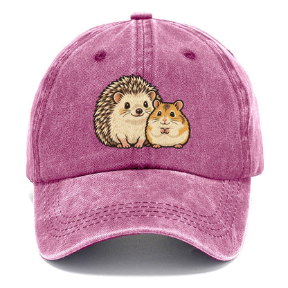 Hedgehog And Hamster Small Pet Logos Classic Cap – Dusty Rose