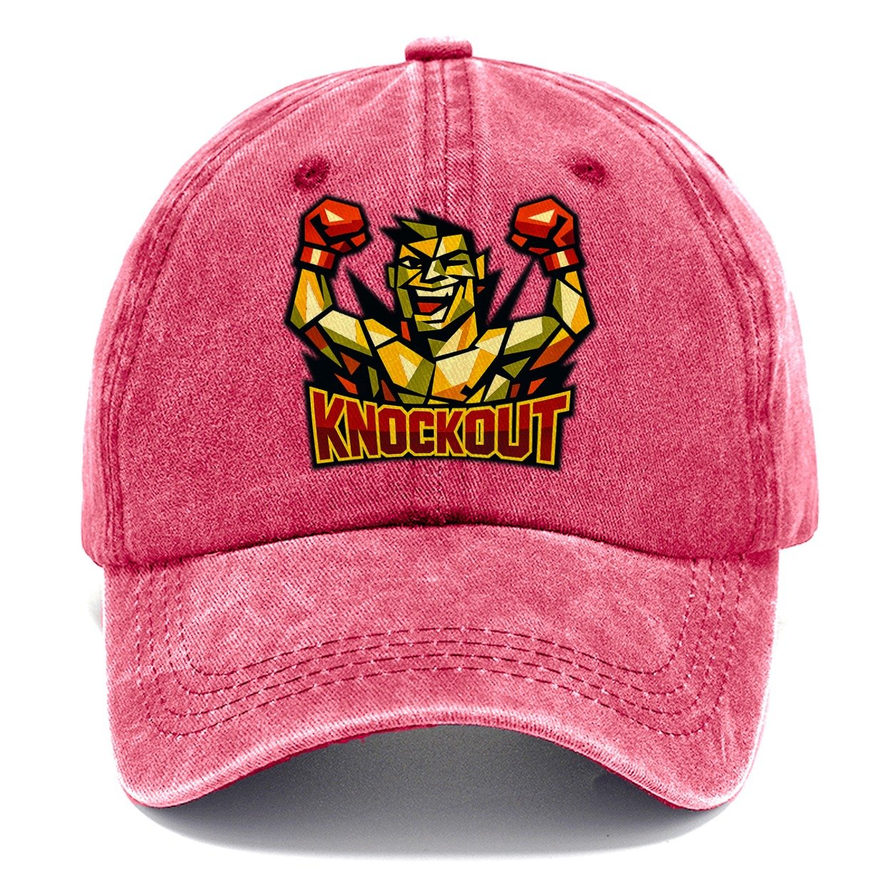 Fighter Arms Raised Victory Moment After Classic Cap – Pomegranate Blush