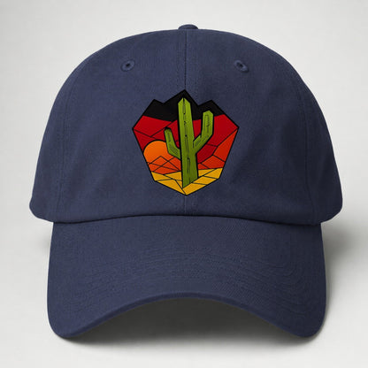 Saguaro Sunset Silhouette Baseball Cap – Twilight Navy