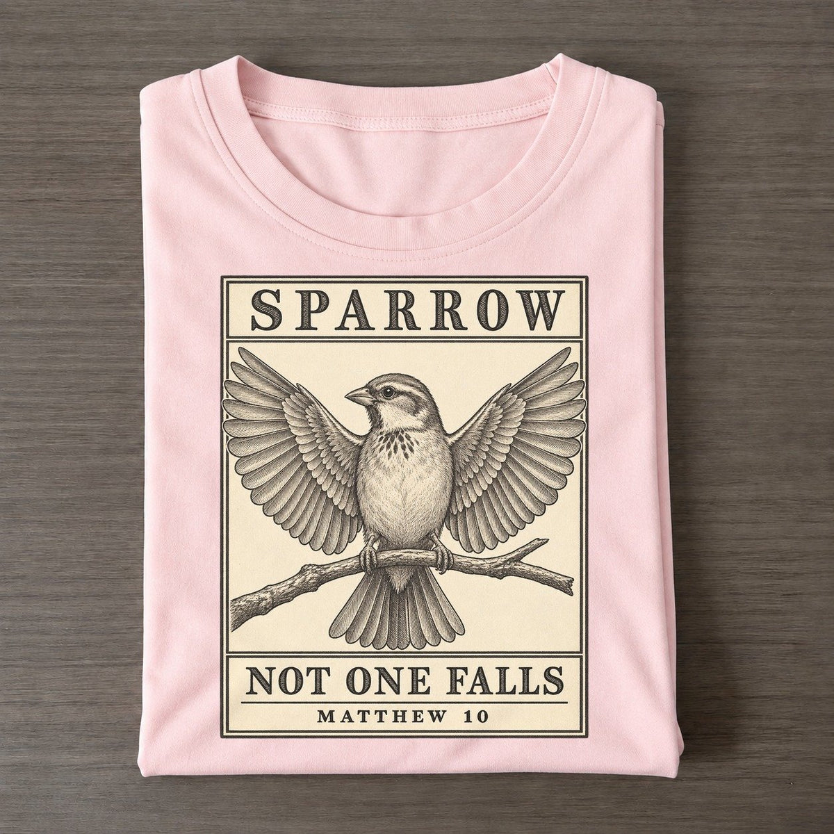 Sparrow Specimen Plate Creature Canticle Classic T-shirt – Pink