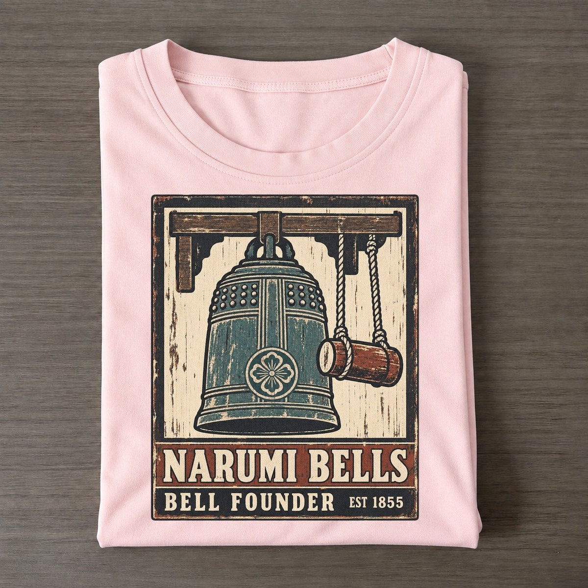 Narumi Bell Foundry Noren Trade Co Classic T-shirt – Pink