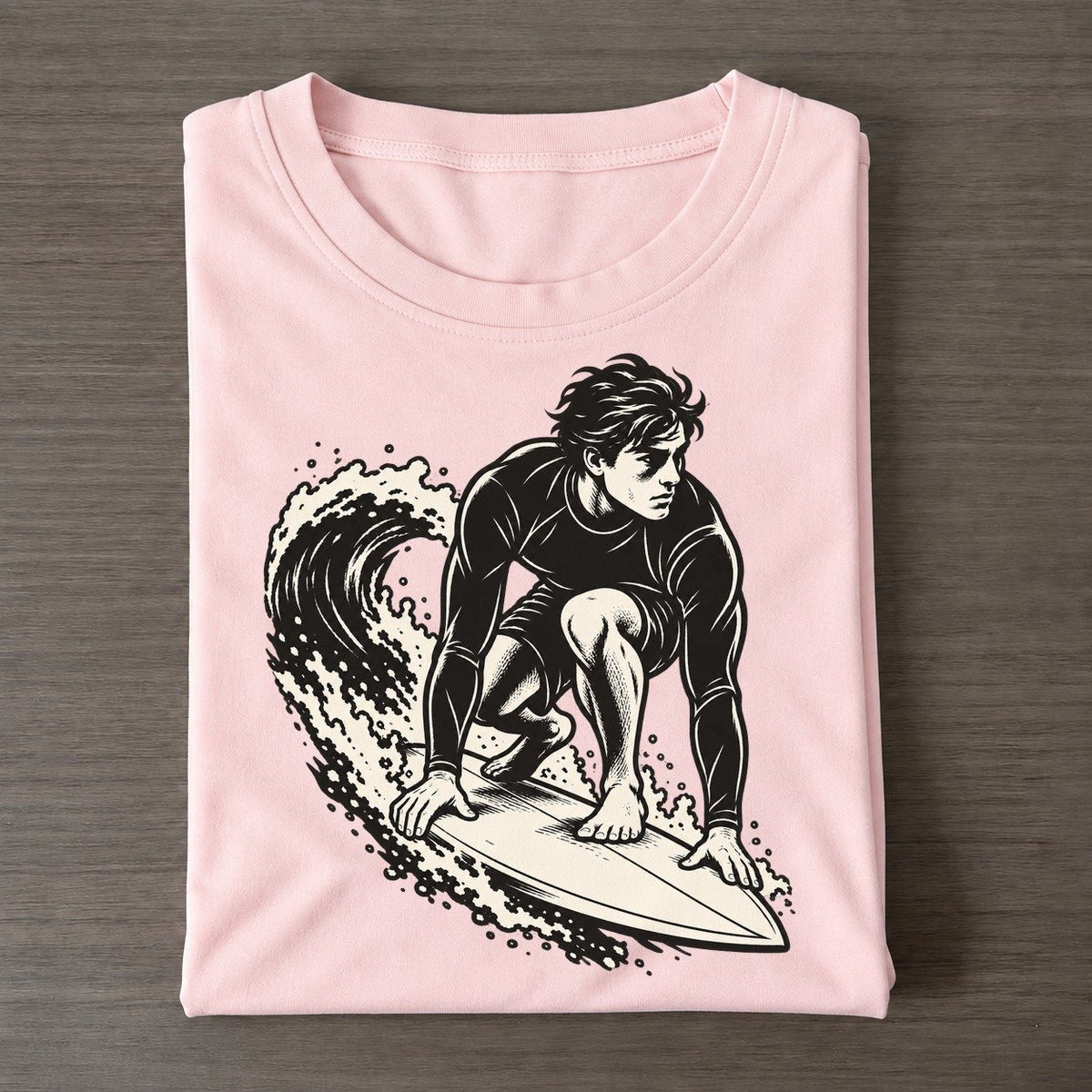 Surfer Low Takeoff Global Sports Ink Figures Classic T-shirt – Pink