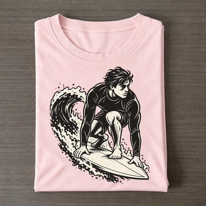 Surfer Low Takeoff Global Sports Ink Figures Classic T-shirt – Pink
