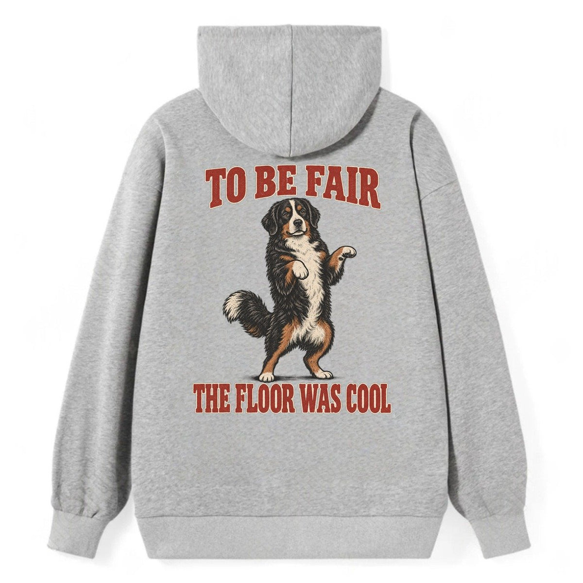 Bernese Mountain Dog Dog Declarations Classic Pullover Hoodie – Grey