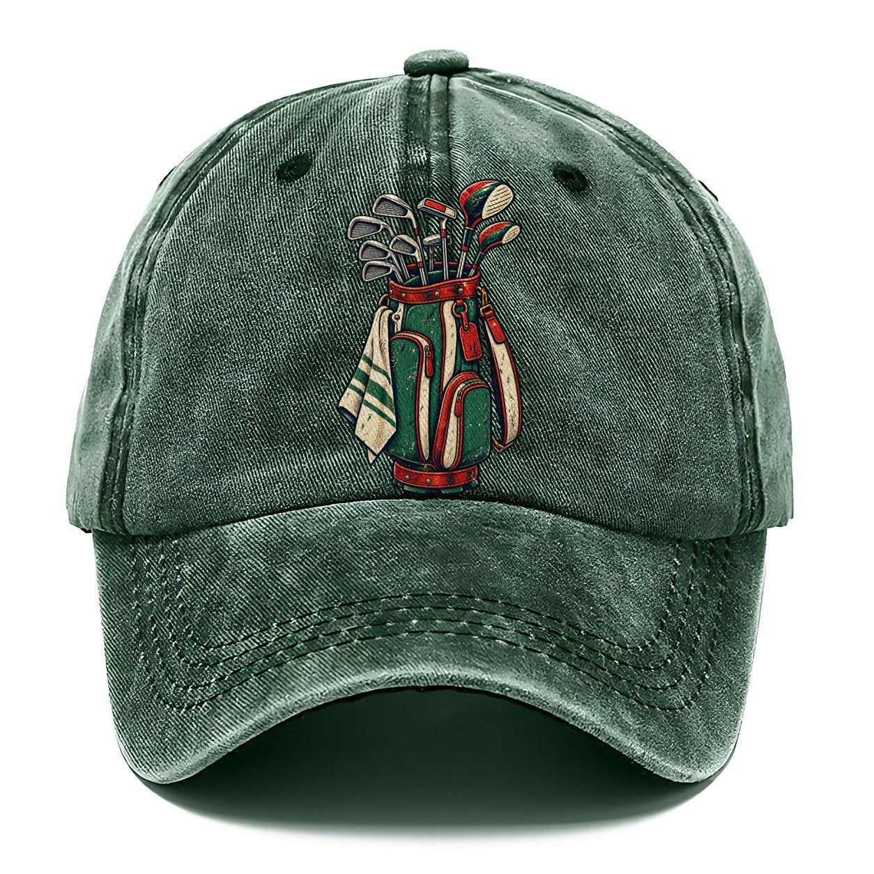 Bag And Clubs Stack Golf Life Classic Cap – Forest Mist