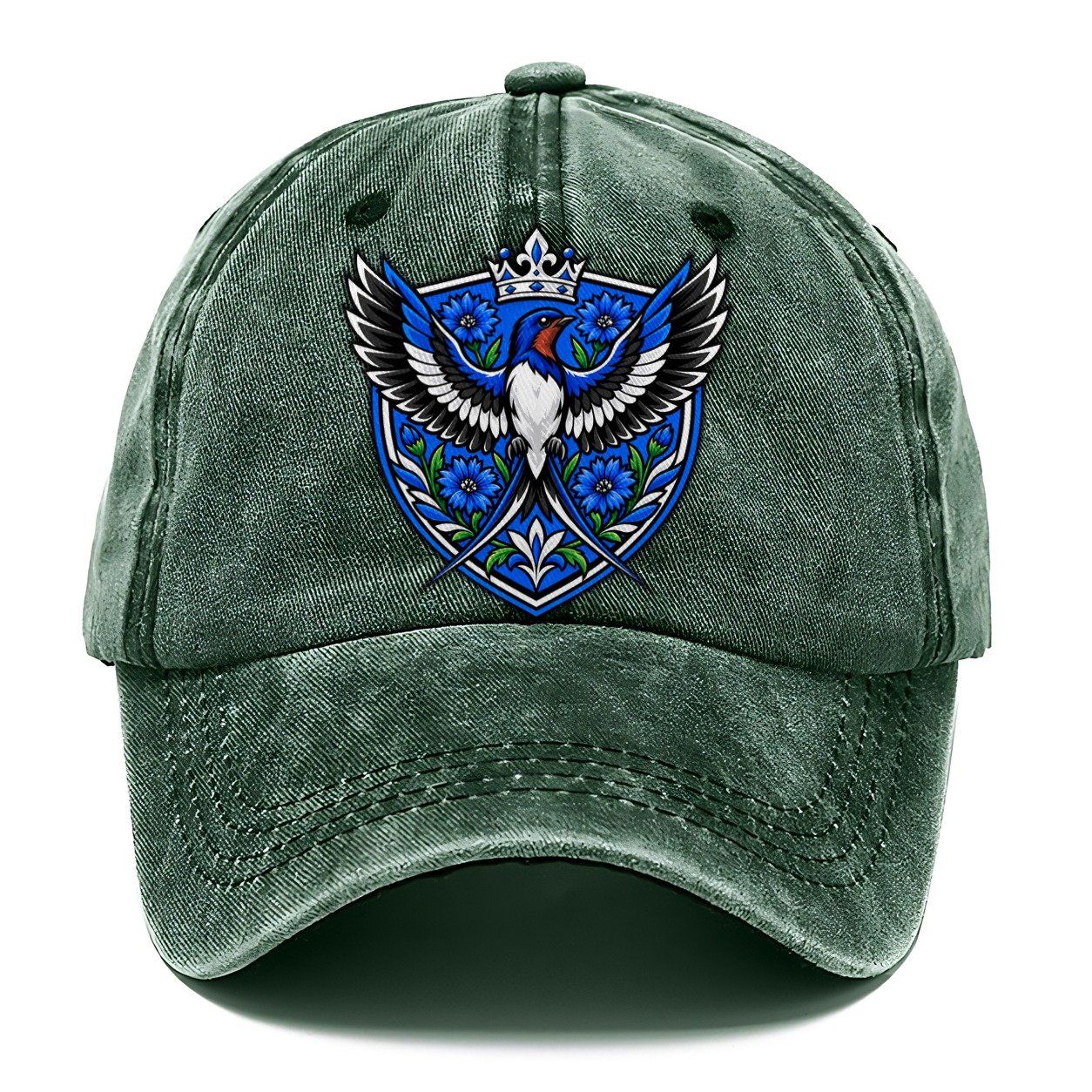 Estonia Heraldic Crest Country Logos Classic Cap – Forest Mist