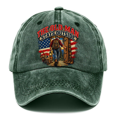 The Old Man Stays Outside Old Man Strong Classic Cap – Forest Mist