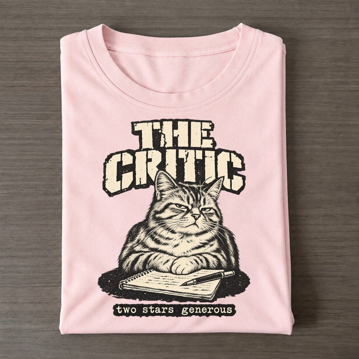 Critic Alley Cat Records Classic T-shirt – Pink